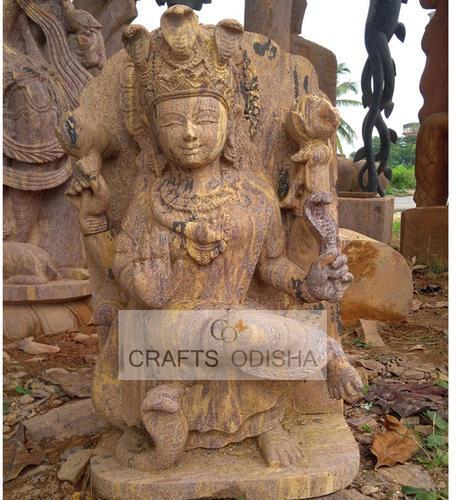 Sandstone Manisha Devi-Naga Devi statue, for Garden/Home decoration