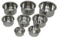 Plain Stainless Steel Bowl Set, Size : 3 Inches, 4 Inches