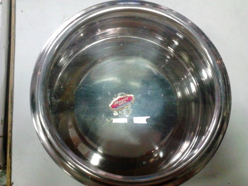 Round Polished Stainless Steel Canisters, for Storage Use, Pattern : Plain