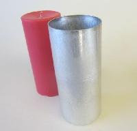 Smooth Smooth candle making moulds, Color : Silver, White