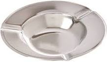 Stainless Steel Round Flat Ashtray