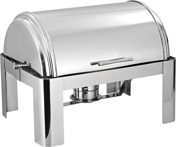 Stainless Steel Rectangular Roll Top Chafing Dish