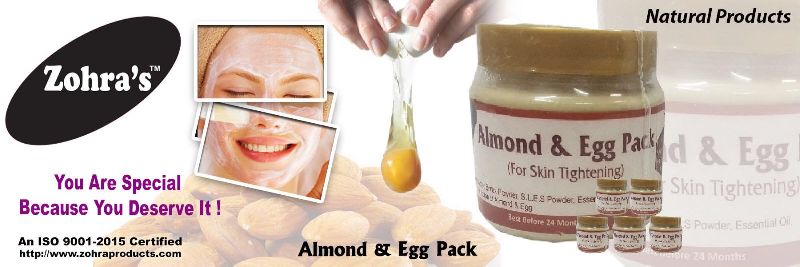 Zohras Almond Face Pack, for Parlour, Personal, Feature : Fighting Acne