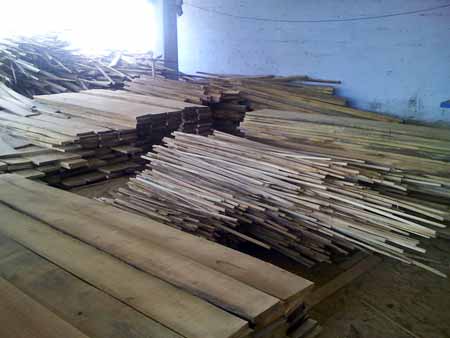Silver Wood Cut Planks