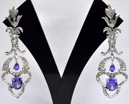 Sterling Silver Chandelier Earrings