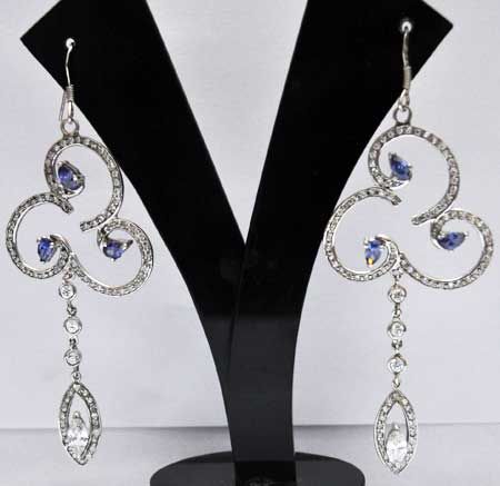 Sterling Silver Chandelier Earrings