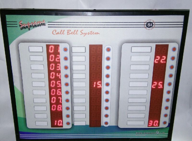 Wireless Peon Call Bell System, digital Display Panel