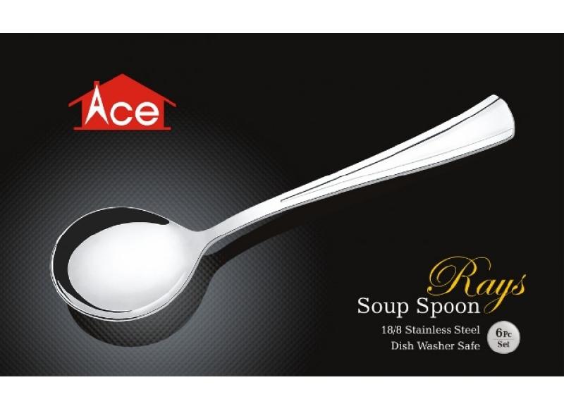 5301 Ace Ray\'s Soup Spoon 6 Pc. Set