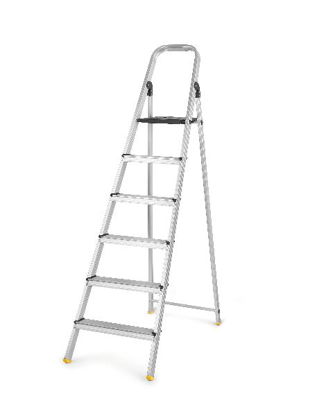 Bonita 6 Step Ladder Securestep (Black Colour)