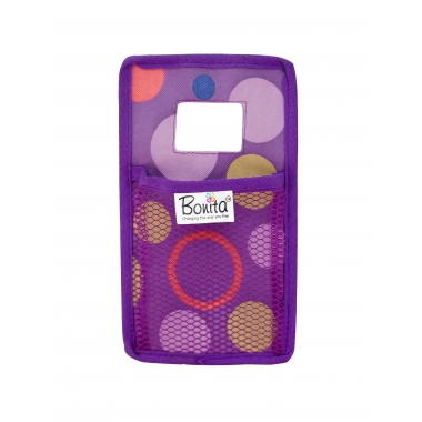 (Purple Circle) Bonita Mobile Organizer Wonder Pouch