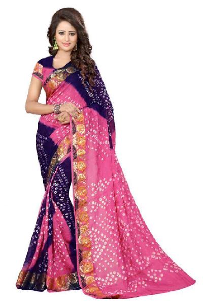 Universe Apparels silk Fancy Bandhej Sarees, Age Group : 25-45