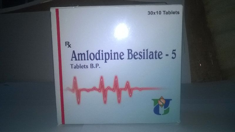 Amlodipin Besilate -5 Tablets, Packaging Type : Box