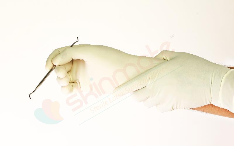 Latex dental gloves