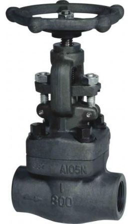 Low Carbon Steeel Forged Globe Valve, for Gas Fitting, Port Size : 0.1mm-5cm
