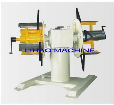 Automatic motorised double mandrel uncoiler machine