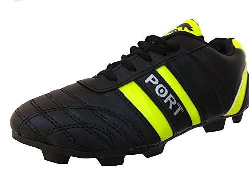 Port Unisex Black STUD345 Football Shoes