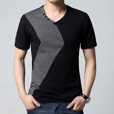 Plain Cotton Mens V Neck T-Shirts, Technics : Attractive Pattern, Embroidered, Handloom