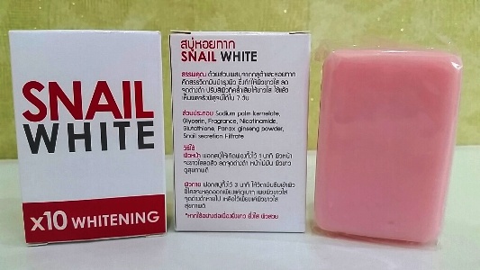 Snail White Soap, Form : Solid