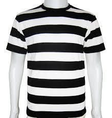 Mens Striped Round Neck T-Shirts