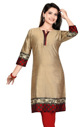 Ladies Silk Kurtis