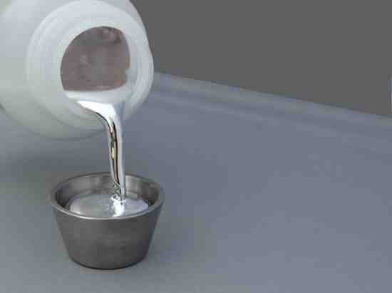silver liquid mercury