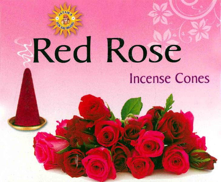 Red Rose Incense Cones