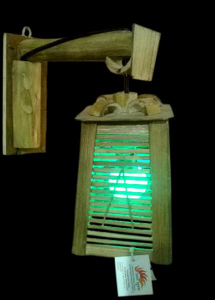 Bamboo LED Hanging Lamp