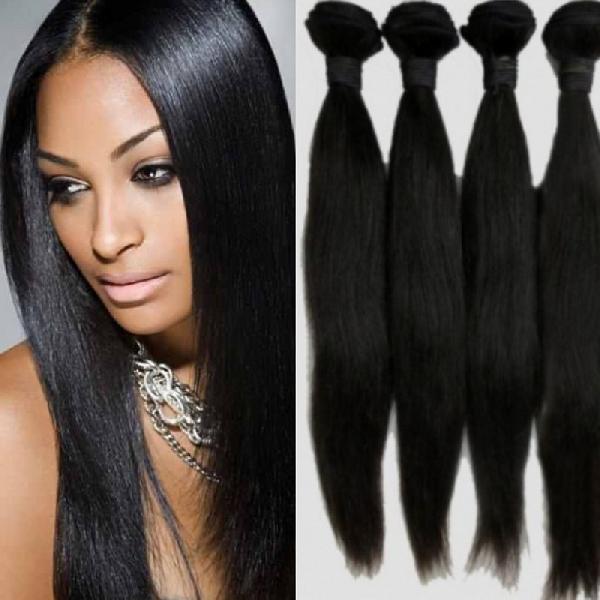Black Remy Hair, for Parlour, Personal, Style : Straight