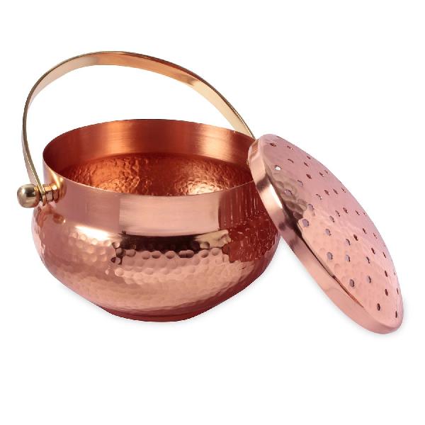 Copper Fumer With Brass Handle