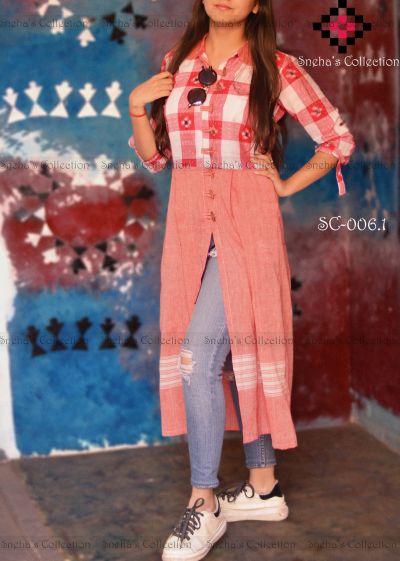 indo western kurti with jeans