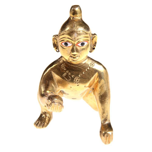 Brass Laddu Gopal Statue
