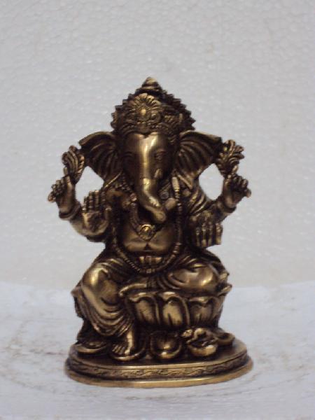 Copper Ganesh Statue weight 5 kg, for Interior Decor, Office, Home, Gifting, Garden, Religious Purpose
