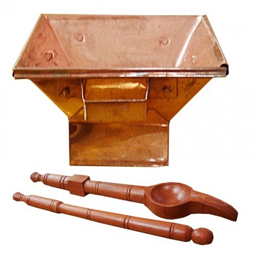 Polished Cooper Copper Havan Kund, for Worship Use, Feature : Sturdiness, Durability, Light in weight