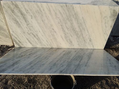 Rectangular Polished white marble, for Flooring Use, Pattern : Plain