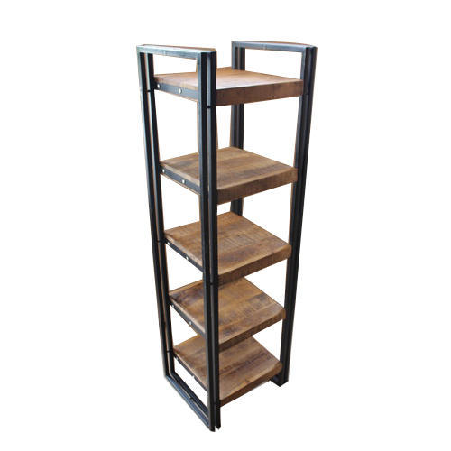 Wooden and Metal Bookcases