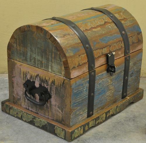Vintage Wooden Money Box