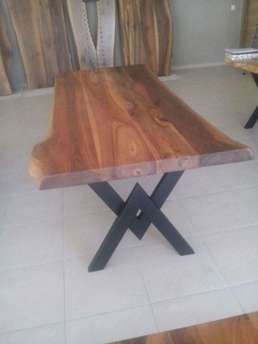 Wooden Top Iron Tables
