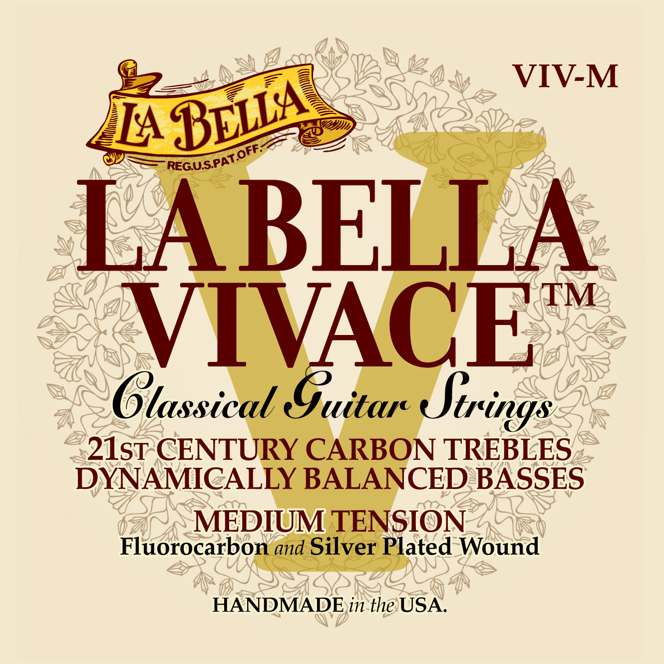 La Bella Vivace Fluorocarbon Classical Guitar Strings