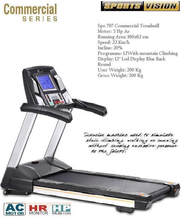 Sportsvison Commercial Treadmill Spo 707