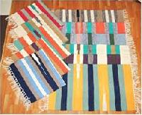 Rectangular Cotton cut shuttles rugs, Size : 2x3feet