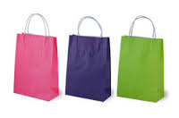 Colored Paper Carry Bags