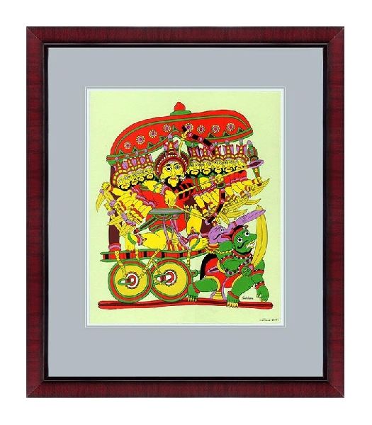 Demon King Ravana Art Print On Paper