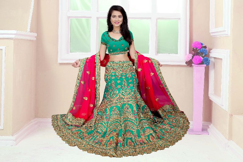 Semi Stitched Lehnga choli