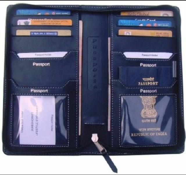 Zairah Leather Passport Holder, Size : All