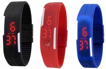 rubber magnet led watch