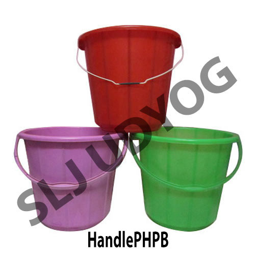 Plastic handle bucket