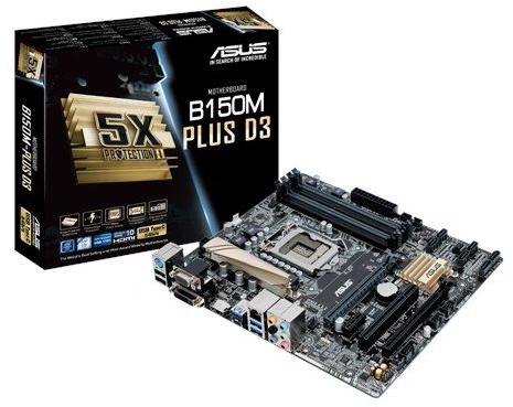 ASUS B150-PLUS D3 LGA 1151 INTEL B150 SATA 6GB/S USB 3.0 ATX INTEL MOTHERBOARD