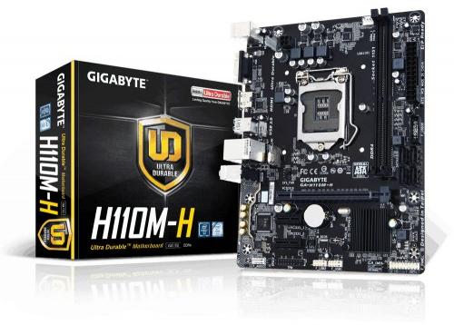 GIGABYTE GA-H110M-H H110 LGA1151 USB 3.0 MICRO ATX INTEL MOTHERBOARD