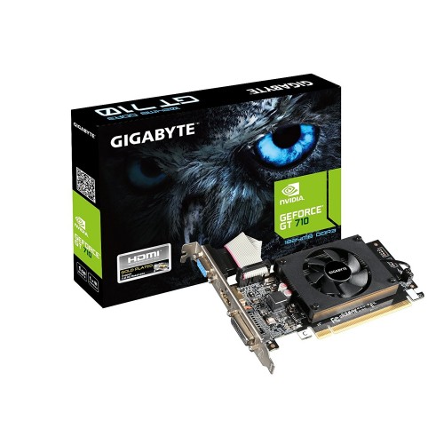 GIGABYTE GEFORCE GT 710 GV-N710D3-1GL 1GB 64-BIT DDR3 LOW PROFILE GRAPHIC CARD