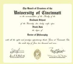 University Degree Printing